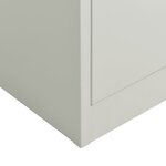vidaXL Armoire à casiers Gris clair 90x40x180 cm Acier