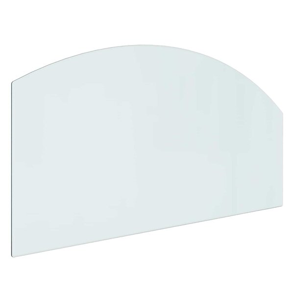 vidaXL Plaque en verre de cheminée Transparent 100 x 50 cm Verre