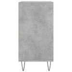vidaXL Buffet gris béton 57x35x70 cm bois d'ingénierie