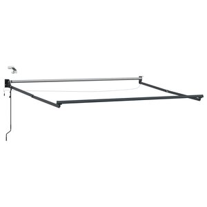 vidaXL Cadre de store rétractable électrique Anthracite 3 x 2 5 m