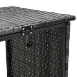 vidaXL Canapé de jardin avec table et coussins en forme de L gris