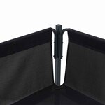 vidaXL Ensemble de canapé de jardin avec coussin 7 Pièces Noir Acier