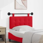 vidaXL Tête de lit suspendue Rouge Simili cuir