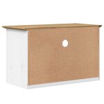 vidaXL Meuble TV avec 2 tiroirs BODO marron bois de pin massif