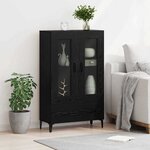 vidaXL Haut Armoire avec tiroir Chêne noir 70 x 31 x 115 cm