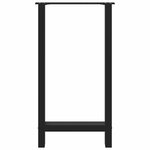 vidaXL Pieds de table de bar Noir 2 pièces 40 x (90-91) cm Acier