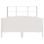 vidaXL Lit bibliothèque sans matelas blanc 140x200 cm bois pin massif