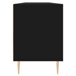 vidaXL Meuble TV noir 150x30x44 5 cm bois d'ingénierie