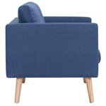 vidaXL Ensemble de canapé 2 Pièces tissu bleu