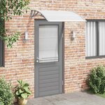 vidaXL Auvent de porte Gris 120 x 100 cm PC