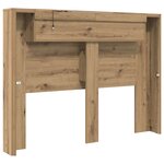 vidaXL Tête de lit avec étagère Chêne artisanal 140 x 17 x 104 5 cm