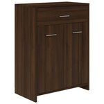 vidaXL Ensemble de meubles de salle de bain 4 Pièces Chêne marron