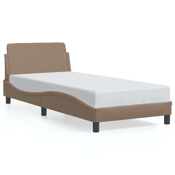 vidaXL Cadre de lit Dover cappuccino 90x190 cm similicuir