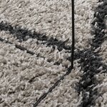 vidaXL Tapis shaggy à poils longs moderne beige anthracite 240x340 cm