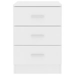 vidaXL Tables de chevet 2 Pièces Blanc 38x35x56 cm Bois d'ingénierie