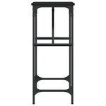 vidaXL Table console noir 75x32x75 cm bois d'ingénierie