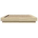 vidaXL Cadre de lit avec lumières LED sans matelas 120x200 cm