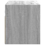 vidaXL Meuble TV mural avec lumières LED sonoma gris 100x31x35 cm