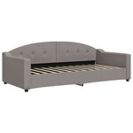vidaXL Lit de repos taupe 90x200 cm tissu