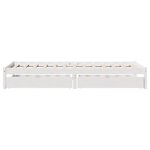 vidaXL Cadre de lit sans matelas blanc 90x190 cm bois de pin massif