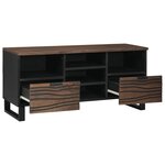 vidaXL Meuble TV Marron 100 x 33 x 46 cm bois de manguier massif