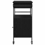 vidaXL Chariot de cuisine Chêne noir 56 x 43 x 89.5 cm