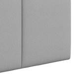 vidaXL Tête de lit suspendue Avec lumière LED Gris nuage Tissu