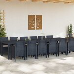 vidaXL Ensemble de salle à manger pour jardin 13 Pièces Anthracite