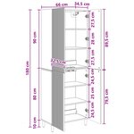 vidaXL Ensemble de Meubles 2 Pièces 66 x 34 5 x 90 cm Bois d'ingénierie