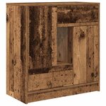 vidaXL Buffet avec tiroirs et portes vieux bois 70 5x34x74 5 cm