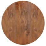 vidaXL Table à manger Rond 110x76 cm Bois de manguier massif