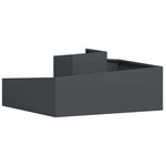 vidaXL Cache-pot de jardin Anthracite 100 x 100 x 50 cm