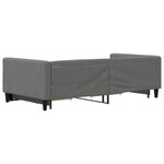 vidaXL Lit de jour avec gigogne et tiroirs sans matelas 100x200 cm