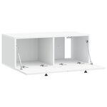 vidaXL Meuble TV mural Blanc 78 5 x 41 x 30 cm Bois d'ingénierie