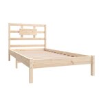 vidaXL Cadre de lit sans matelas 90x190 cm bois massif