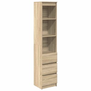 vidaXL Buffet haut chêne sonoma 37 5x35x180 cm bois d'ingénierie