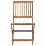 vidaXL Chaises pliables d'extérieur lot de 4 Bois d'acacia solide