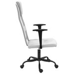 Chaise fauteuil siège de bureau informatique étude réglable en hauteur blanc 02_0024064