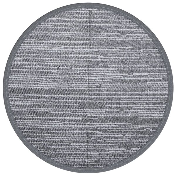vidaXL Tapis d'extérieur gris Ø120 cm PP
