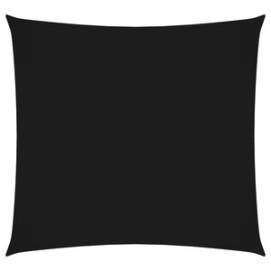vidaXL Voile de parasol Tissu Oxford carré 3 6x3 6 m Noir