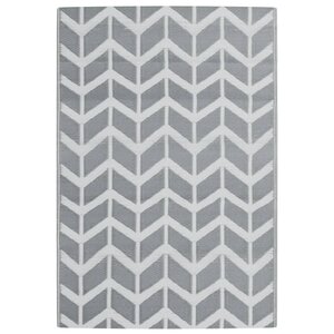 vidaXL Tapis d'extérieur ARAKIL gris 140 x 200 cm PP