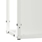 vidaXL Portant de bois chauffage blanc 25x25x100 cm