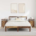 vidaXL Cabinet de chevet 2 Pièces Bois ancien 40 x 42 x 60cm