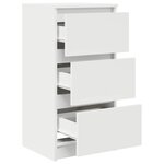 vidaXL Buffet blanc 37 5x35x76 cm bois d'ingénierie