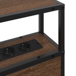 vidaXL Tête de lit de rangement Chêne marron 90 cm Bois d'ingénierie
