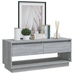 vidaXL Meuble TV Sonoma gris 102x41x44 cm Bois d'ingénierie