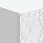 vidaXL Table de chevet Blanc 43 x 39 5 x 66 5 cm Bois d'ingénierie