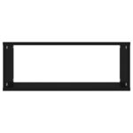vidaXL Étagères murales cube 6 Pièces Noir 60x15x23 cm Bois d’ingénierie