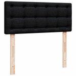vidaXL Lit ottoman avec matelas noir 120x190 cm tissu
