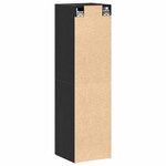 vidaXL Meuble TV mural Chêne noir 30 5 x 30 x 110 cm Bois d'ingénierie